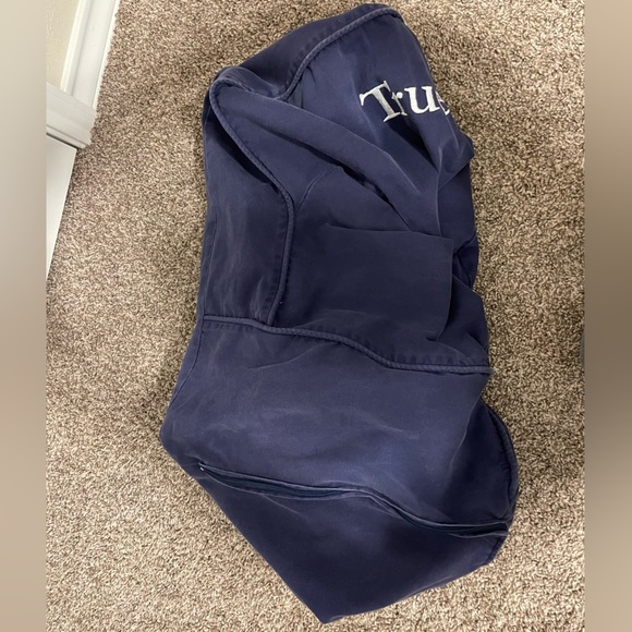 Pottery Barn My First Anywhere Chair Dark Blue Slipcover. Embroidered “Truett”. - Picture 4 of 6